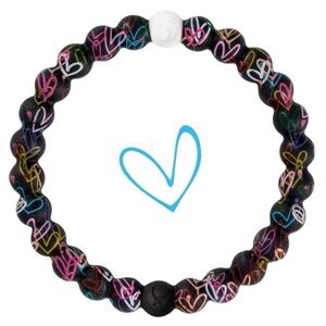 Lokai Love XL Black Unisex Silicone Bracelet NWT